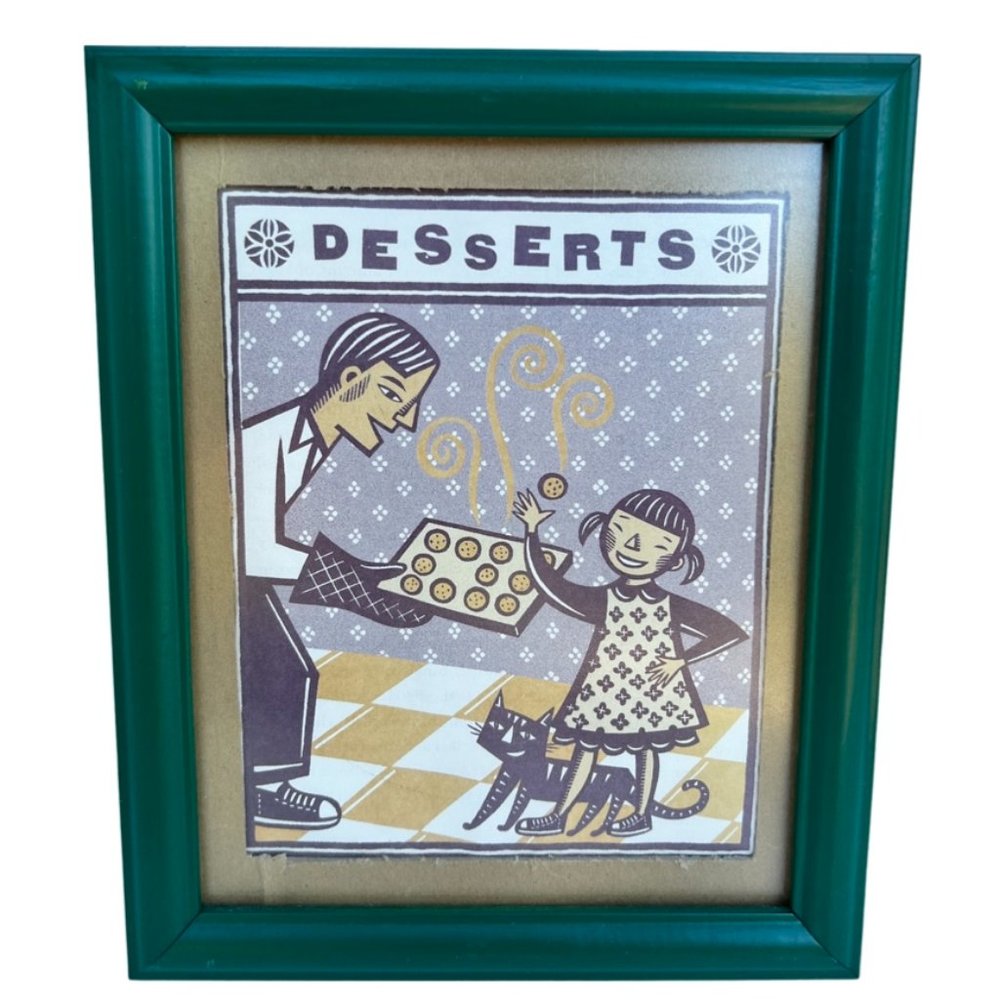 🌸6/$20🌸 Framed “Dessert” Print
